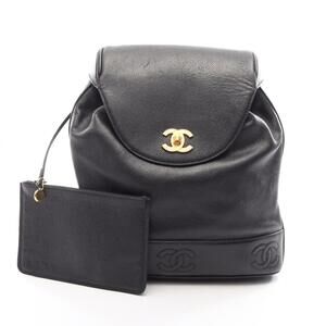 Chanel Triple Coco Backpack/Handbag, Caviar Leather (Grained Calfskin), Women...